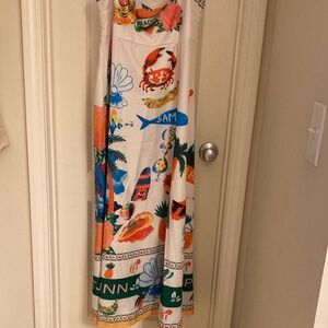Amazon Multicolor Graphic Maxi Dress